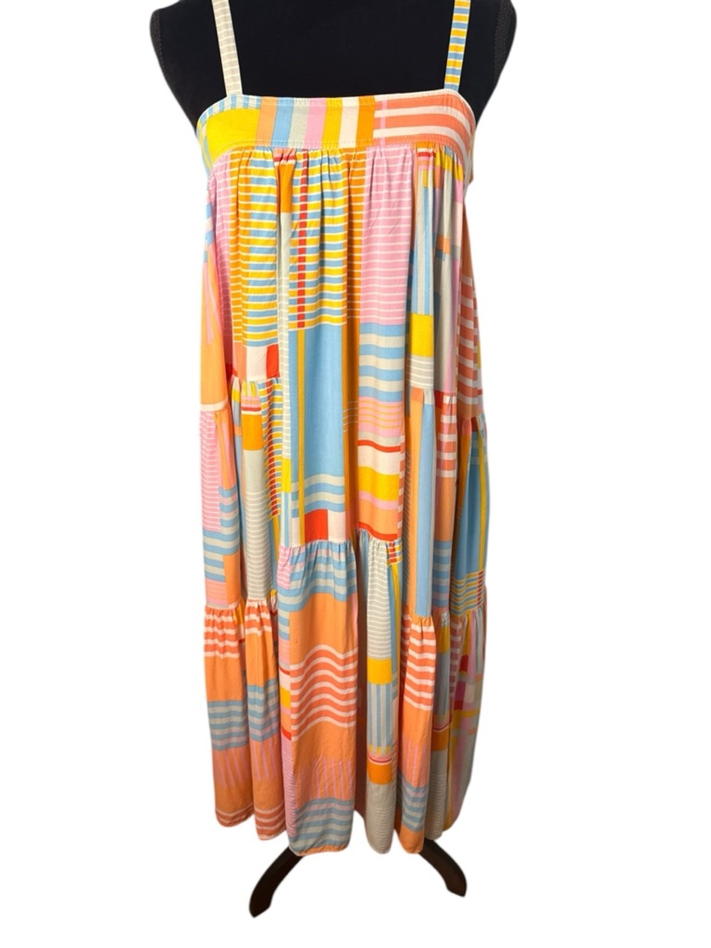 Anthropologie Multicolor Striped Patchwork Maxi Dress - Picture 2 of 9